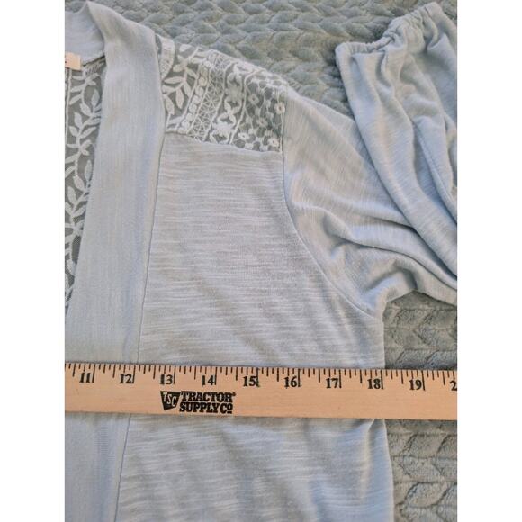 Simply Noelle Baby Blue Knit Spring Cardigan Flowy XS - Picture 5 of 10
